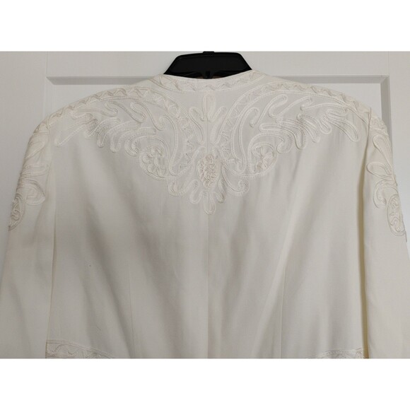 Marie St Claire Ivory Soutache Embroidery Jacket & Skirt Set Womens Victorian 8 - Picture 8 of 16